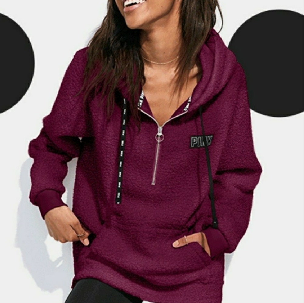 Hooded Sherpa Half-Zip
